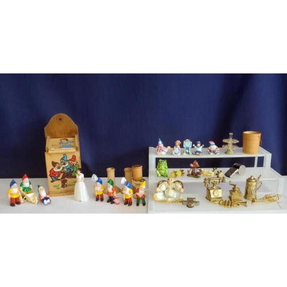 Vintage Lot of Disney Snow White and the Seven Dwarfs Figures Toys Miniature - Picture 1 of 5
